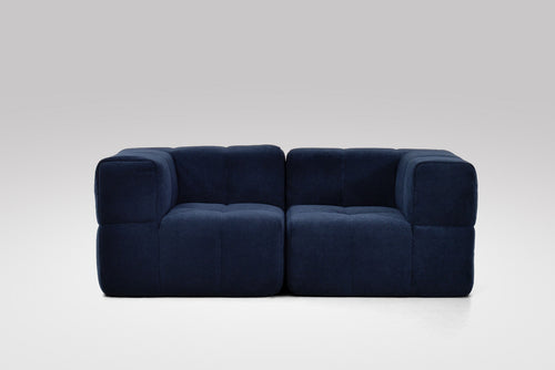 2 Teiliges Modulares Sofa – Blau-1