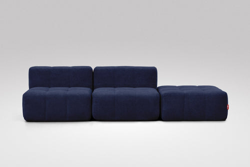 3 Teiliges Modulares Sofa – Blau-1