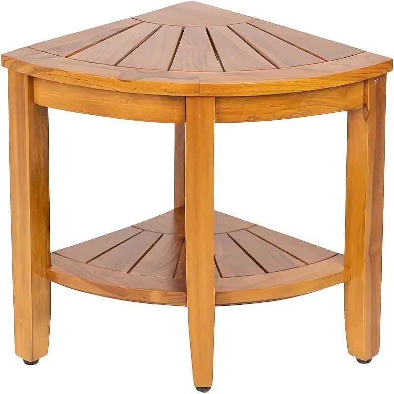 2 tiers Corner Partition Side Table Stool