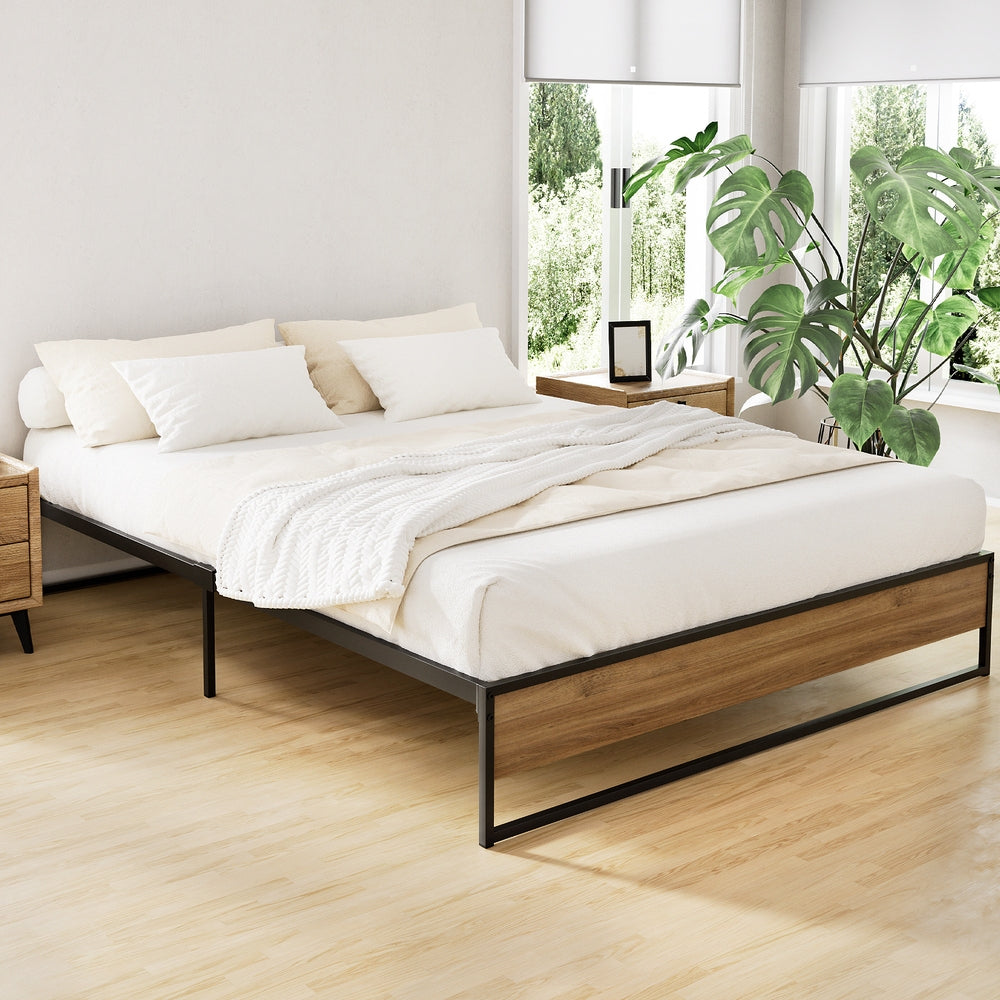 Artiss Bed Frame Metal Bed Frame Bed Base OSLO - Queen-0