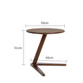 Solid Wood Round Side Table-4